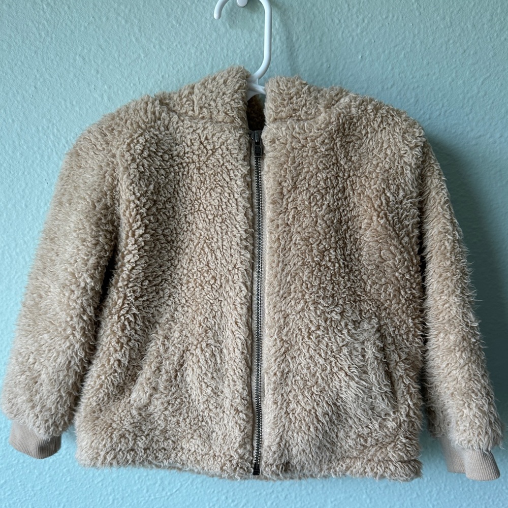 Tucker + Tate Sherpa fleece full zip hoodie size 18 month toddler jacket